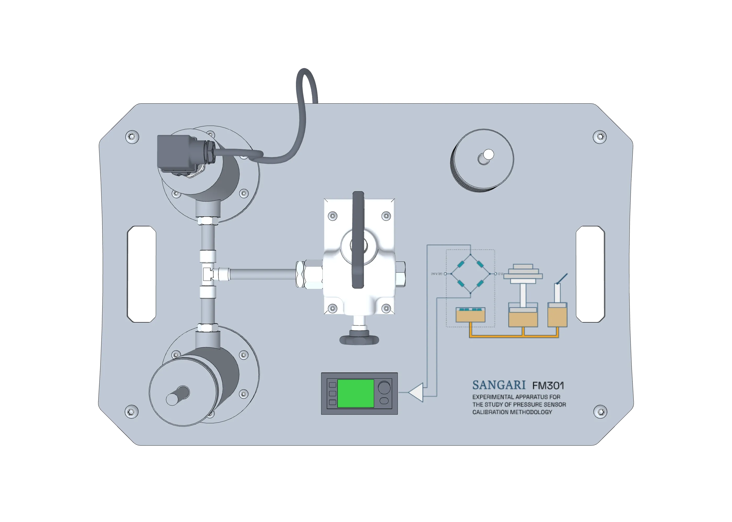Top view of the FM301 experimental unit